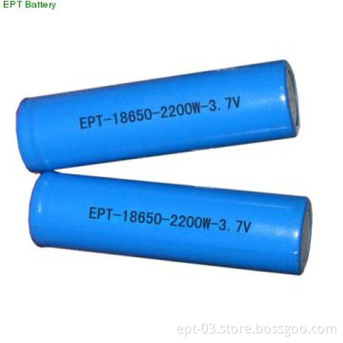 Cylindrical rechargeable 18650 Li-ion battery